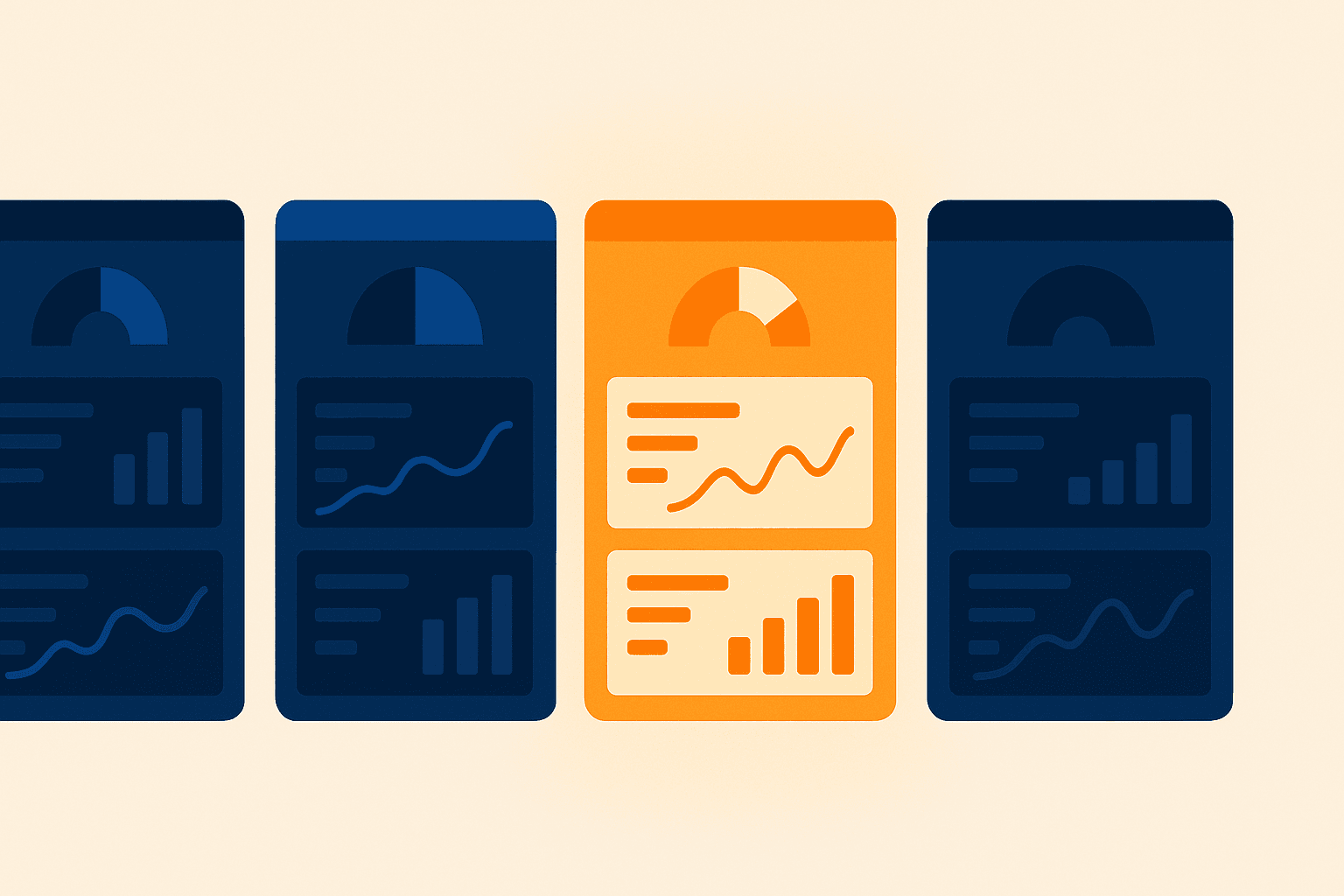 Comparison view of the best AppTweak alternatives showing keyword and rank data dashboards