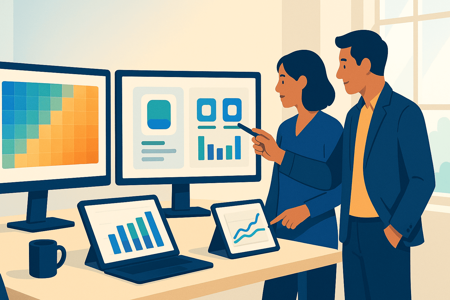 Dashboard display of the best ASO tools showing keyword rankings and analytics