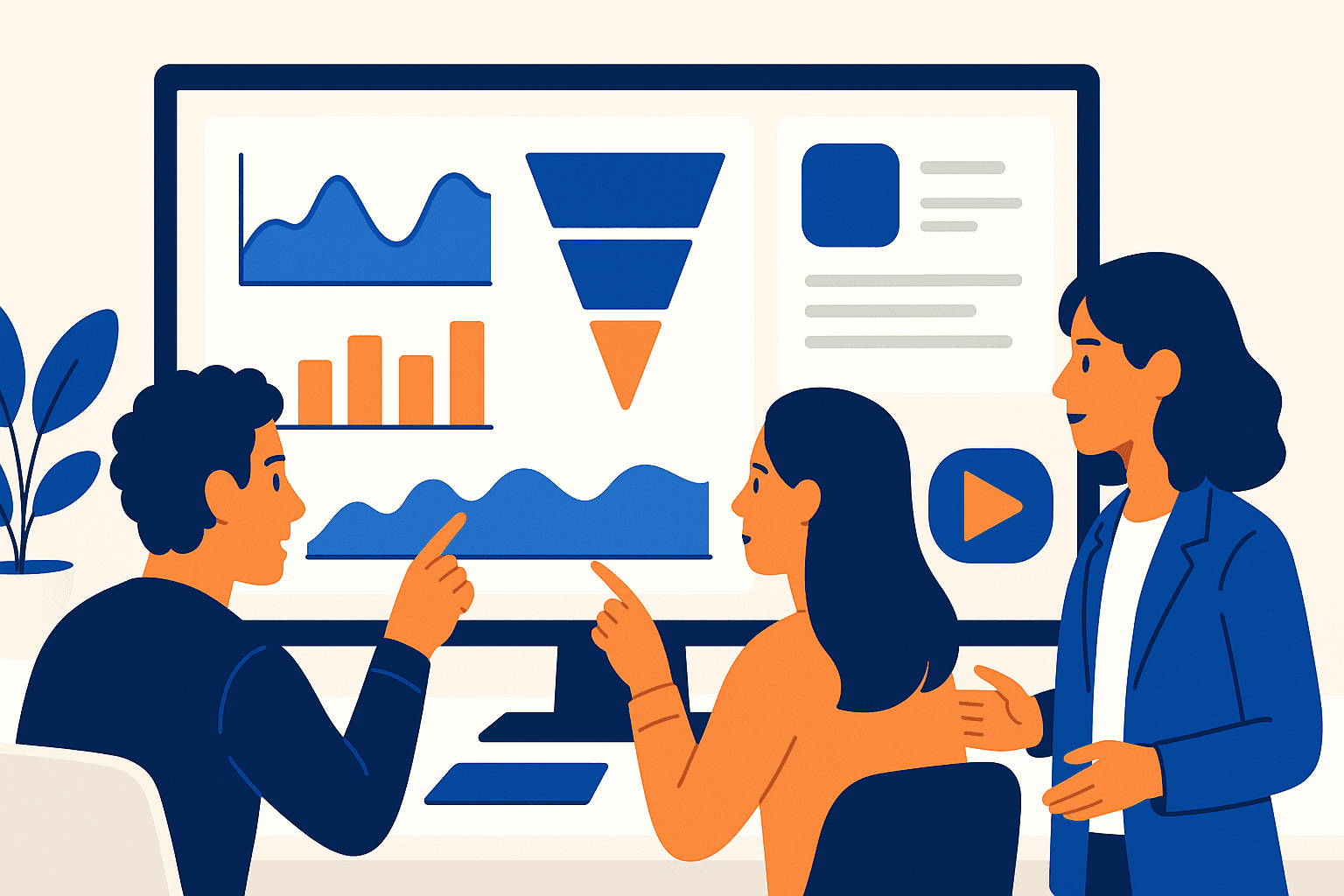 Dashboard view analyzing the google play algorithm ranking signals and store listing metrics