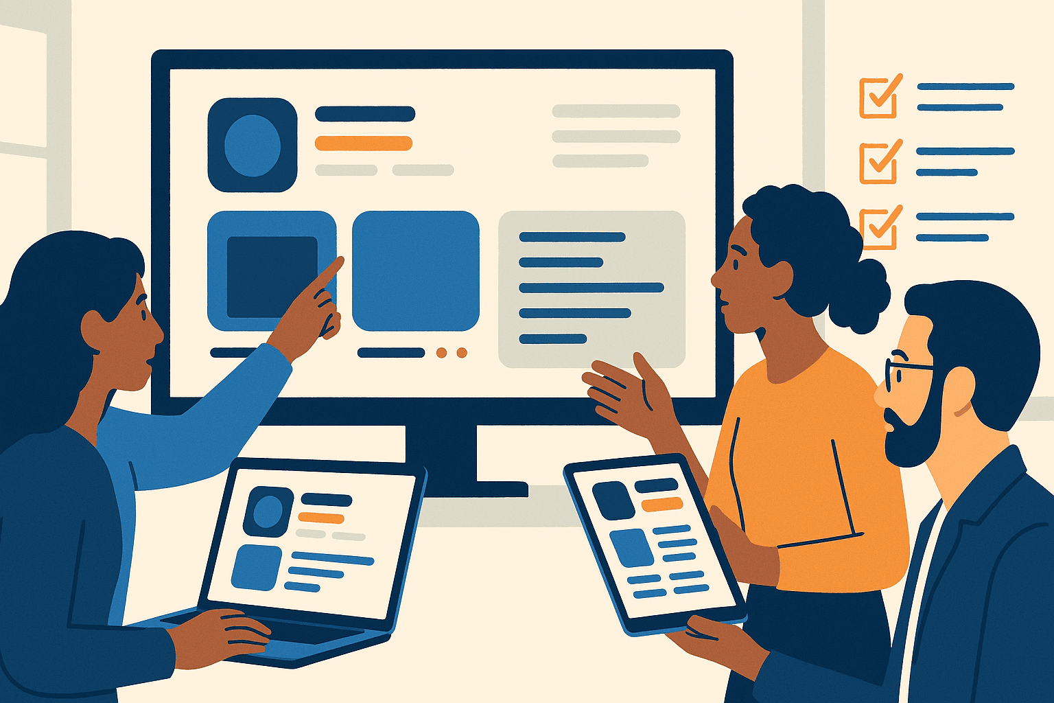 Team reviewing app metadata and screenshots to meet apple app review guidelines